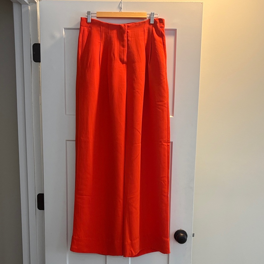 Marie Oliver Fiery Red Trousers women’s size 6.